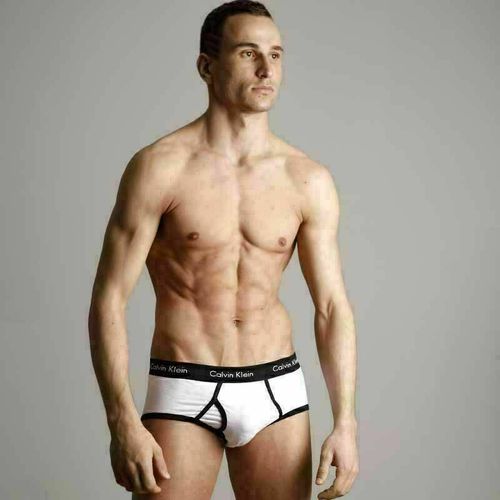 Мужские трусы брифы Calvin Klein 365 White Black Brief