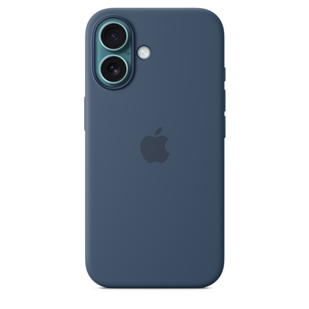 Silicone Case with MagSafe Denim iPhone 16