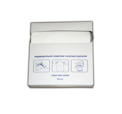 Бумажные покрытия для унитаза 100 шт/уп