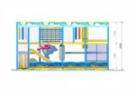 Детский игровой лабиринт «Котёнок Гав» 11,3м² (4.9х2.5. х2.5м)
