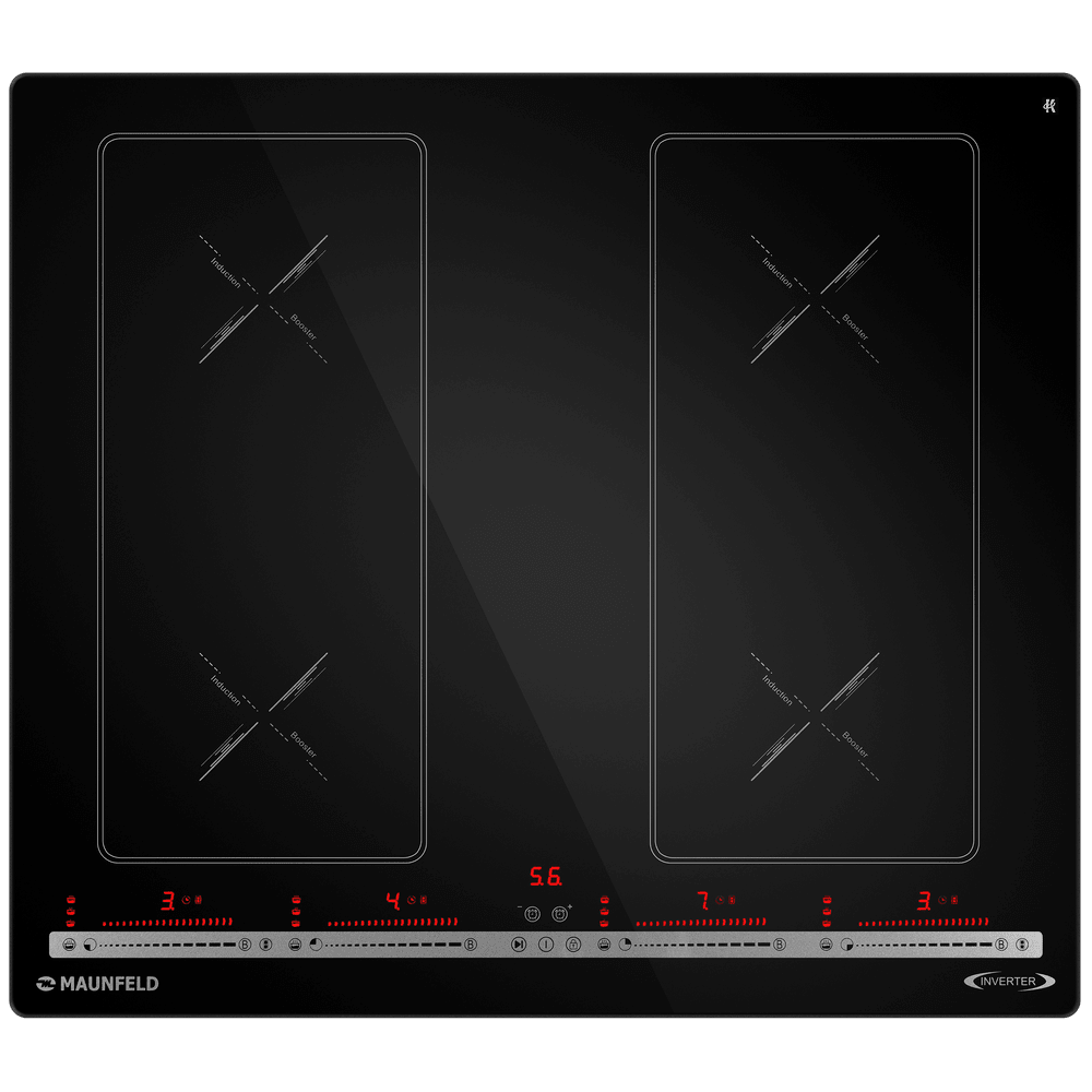 Индукционная варочная панель с объединением зон Bridge Induction MAUNFELD CVI594SB2BKA Inverter