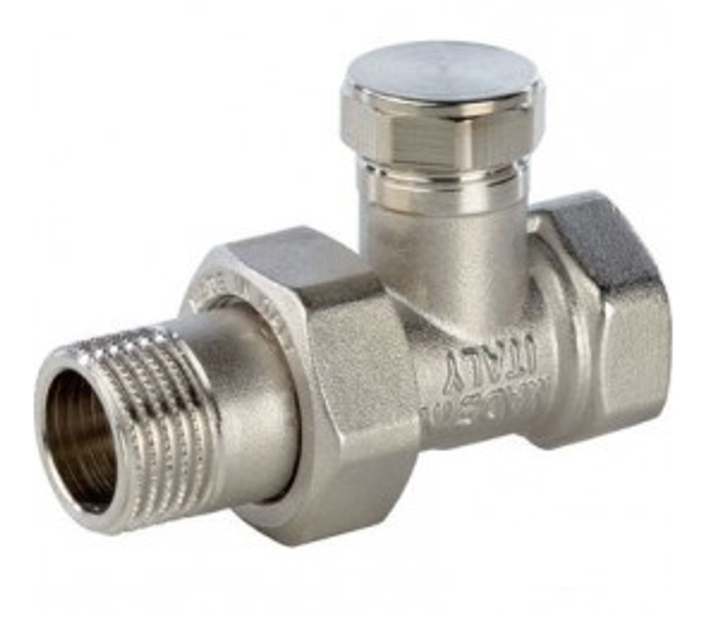 Вентиль запорный 3/4" прямой ( icma) никель
