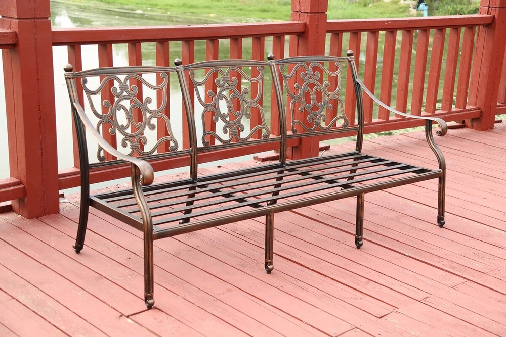 Мебель для отдыха из литого алюминия Venice 7, античная бронза