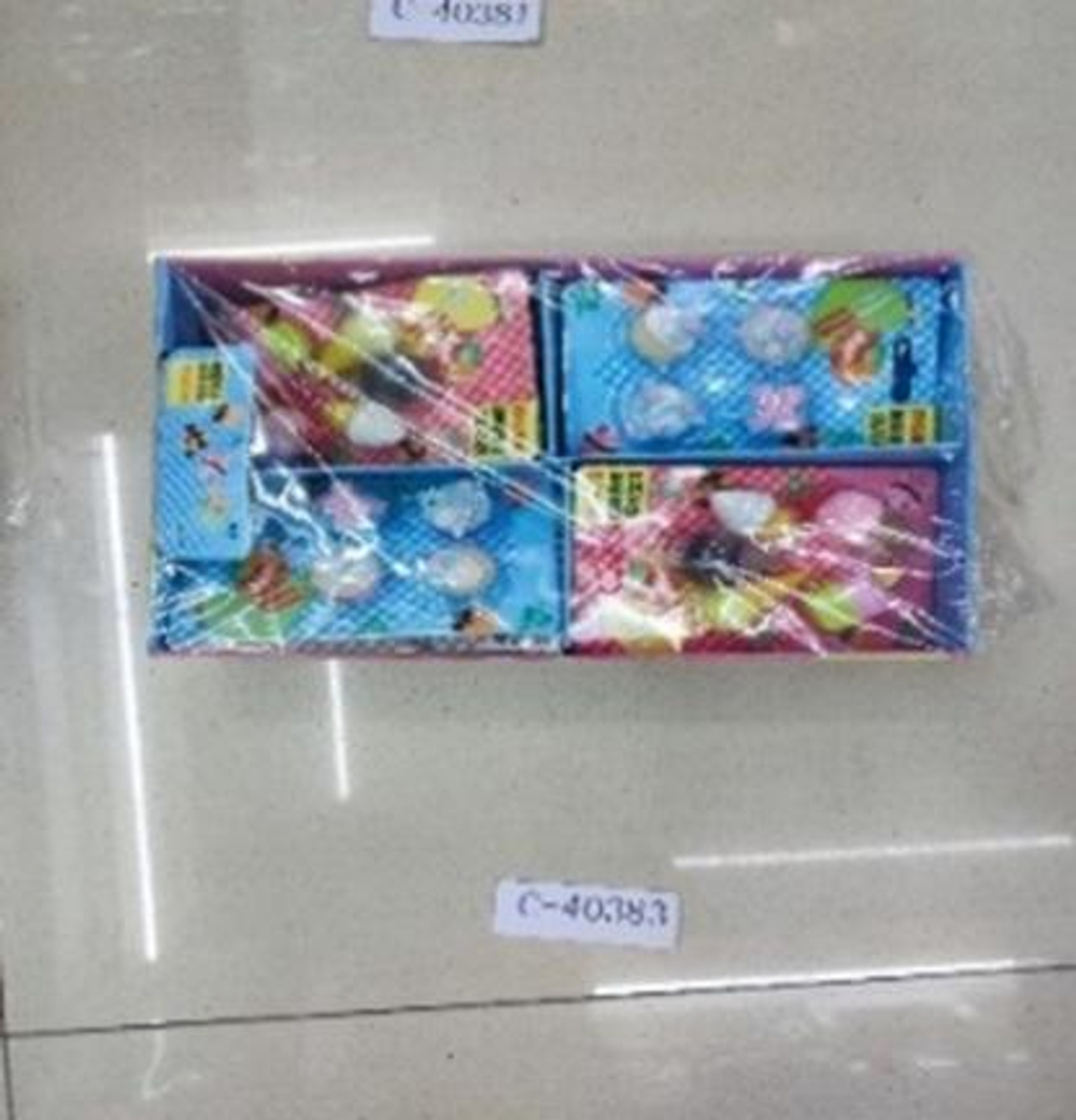 Набор ластиков на блистере "Пироженки" 4 шт, 2 вида микс, С-40383