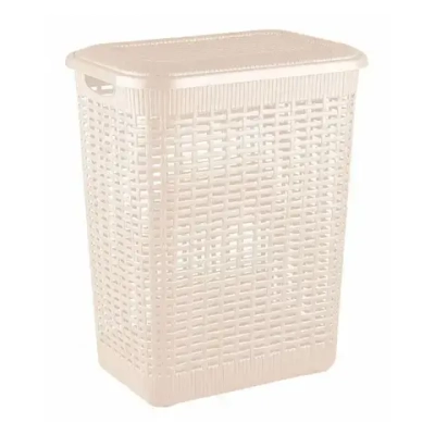 КОРЗИНА ДЛЯ БЕЛЬЯ 50Л, 420Х310Х560 ММ (бежевый)