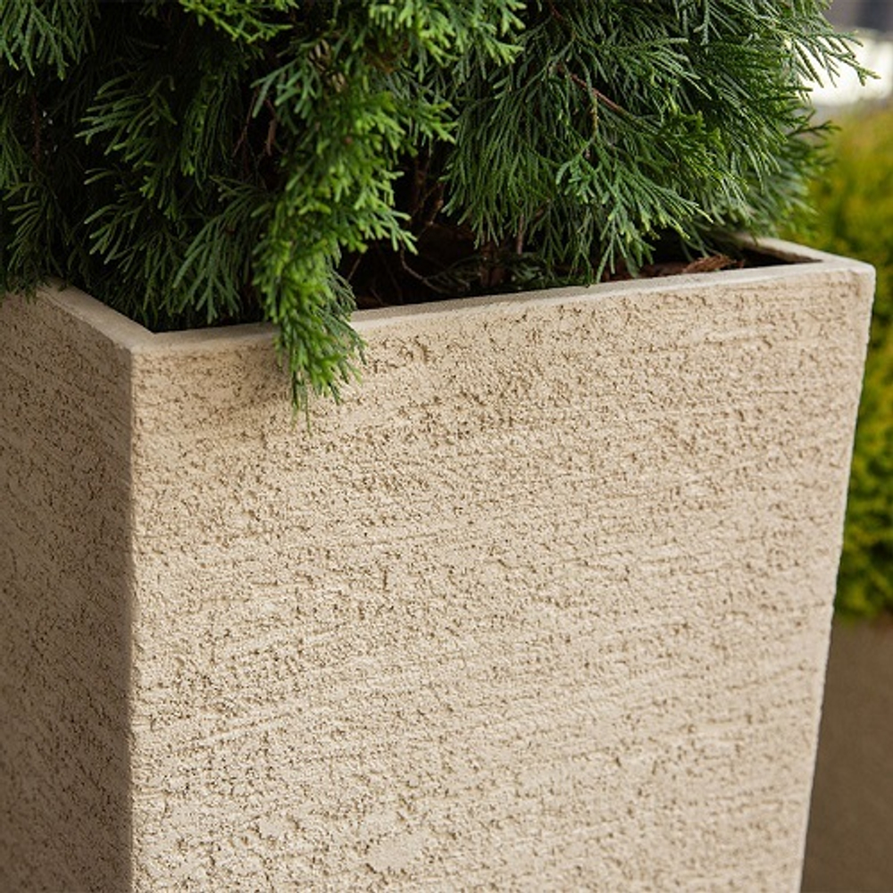 Кашпо Concretika Cone D24 H26 Erosia Yellow