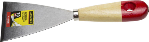 STAYER MAXFlat, 70 мм, усиленное стальное полотно, деревянная ручка, шпатель для удаления ржавчины (1002-70)