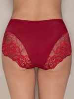 Высокие трусики-слипы Allure (Размер: 44) (Цвет: красный с бежевым)