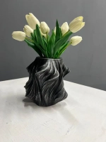 Кашпо гипсовое "Вечность" - Ваза интерьерная Декор