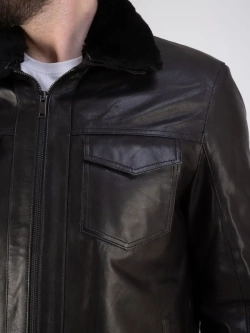 Куртка весна кожаная натуральная