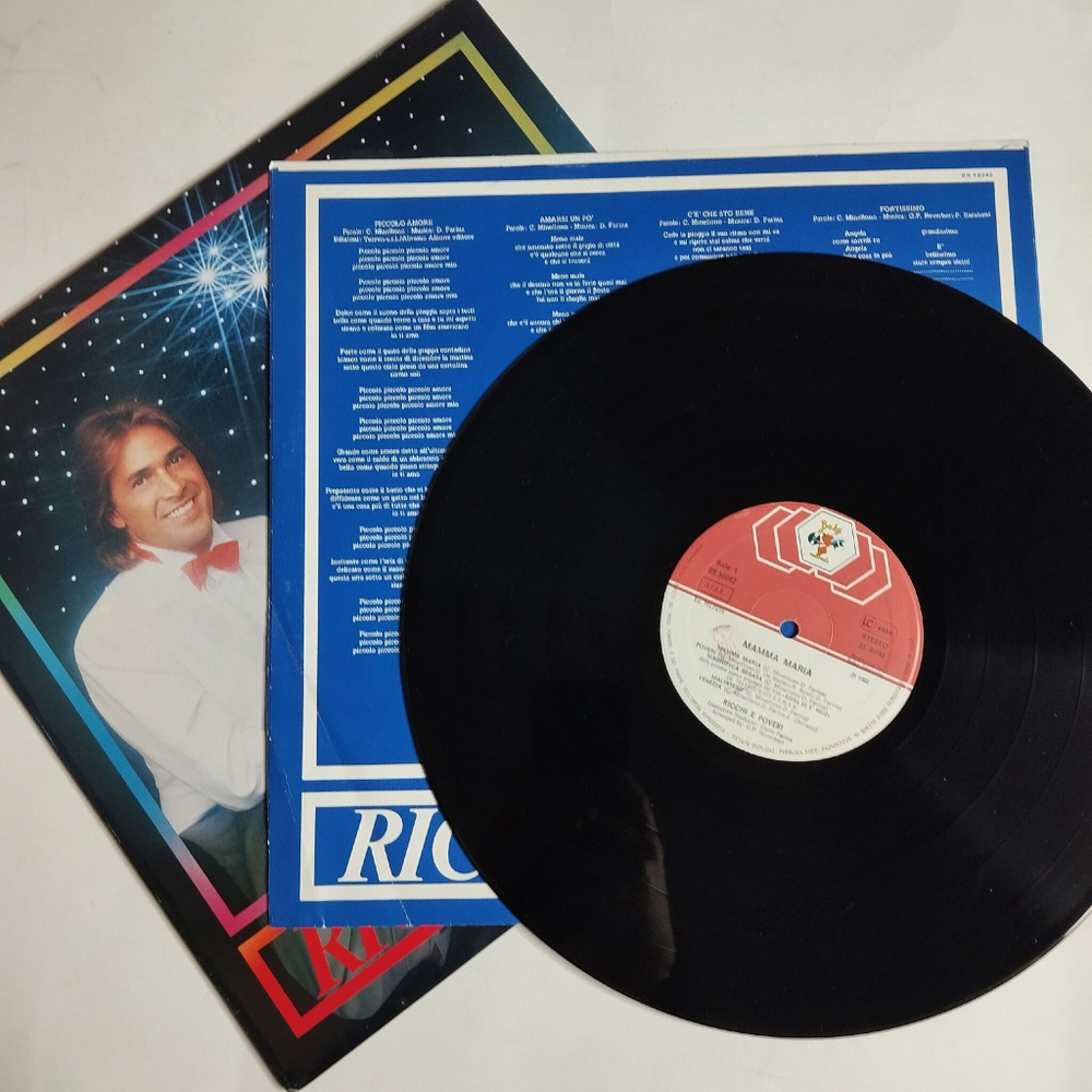 Винтажная виниловая пластинка LP Ricchi and Poveri Mamma Maria (Italy 1982)