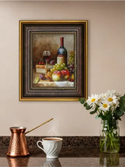 Картина настенная интерьерная в багетной раме 18*21 см