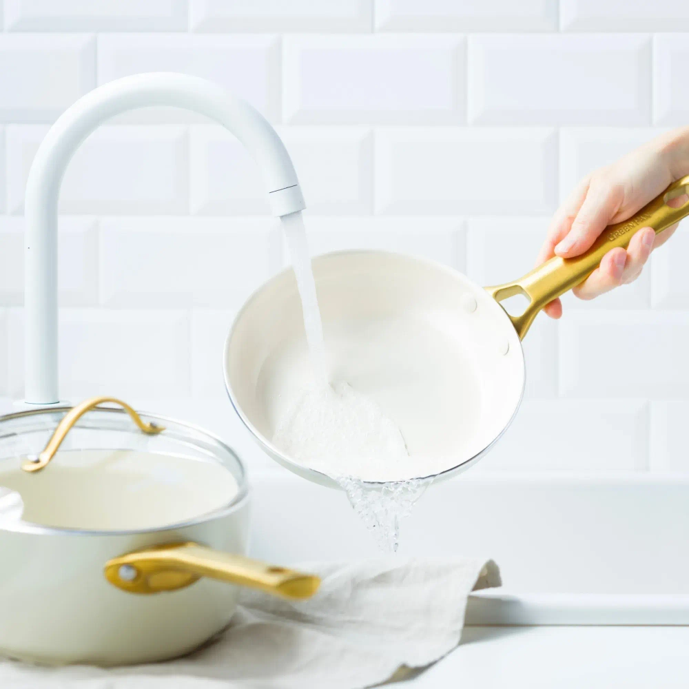 GreenPan Набор из 2 сковородок Padova 20+26 см кремово-белый