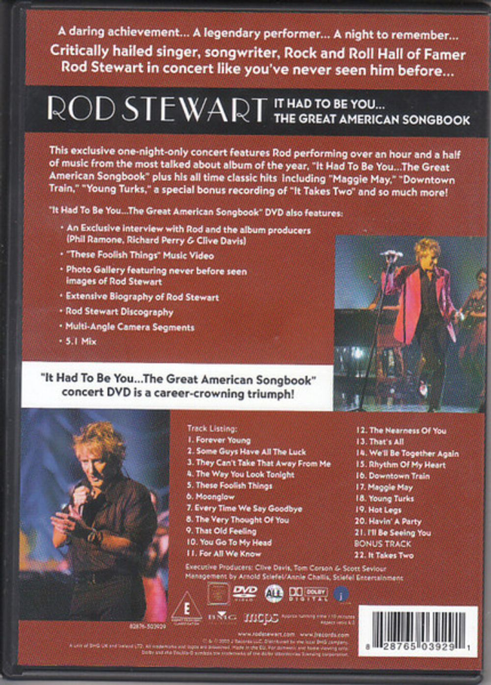 Rod Stewart / It Had To Be You... The Great American Songbook (DVD)