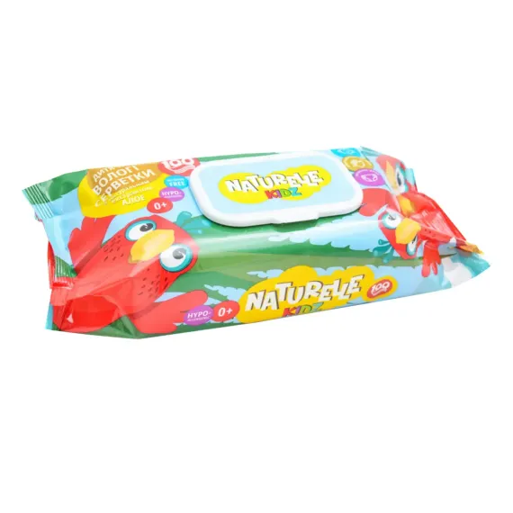 Влажные салфетки Naturelle Kids детские алоэ 100 шт