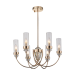 SL1402.203.06 Люстра подвесная ST-Luce Латунь/Прозрачный E14*6 40W ЭЛЕГРА