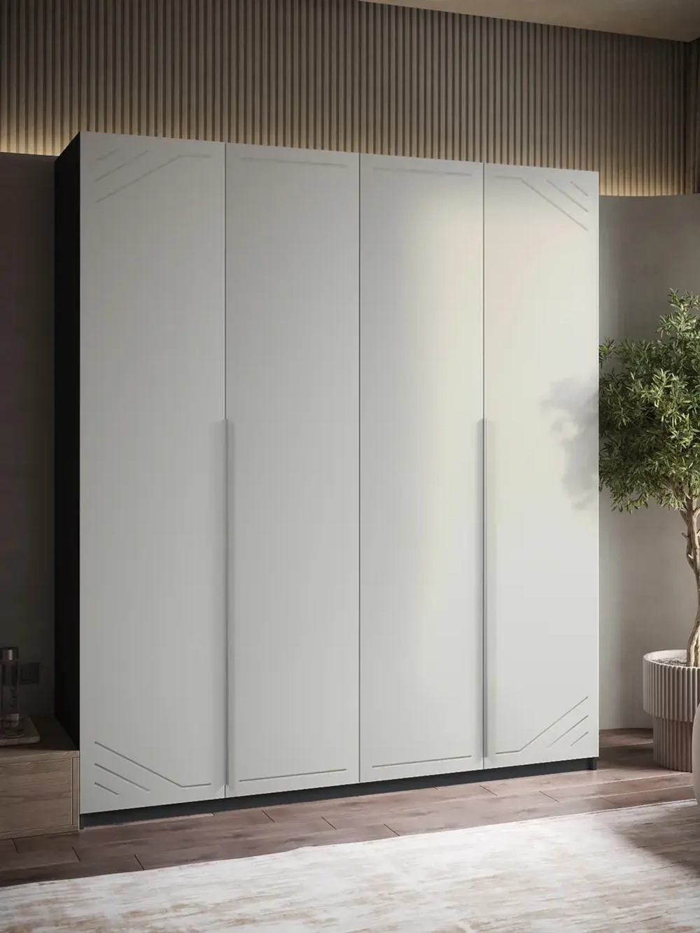 Шкаф распашной 200х50х230 четырёхдверный Mirage