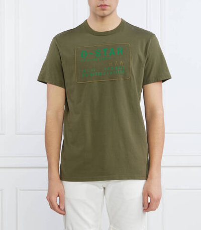 Футболка Applique multi technique rt G- Star Raw - хаки(D22803 336)