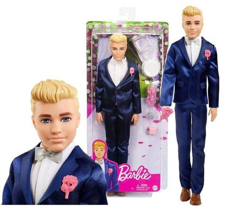 Кукла Barbie Mattel Ken Wedding Groom Барби Кен в свадебном костюме - кен жених GTF36