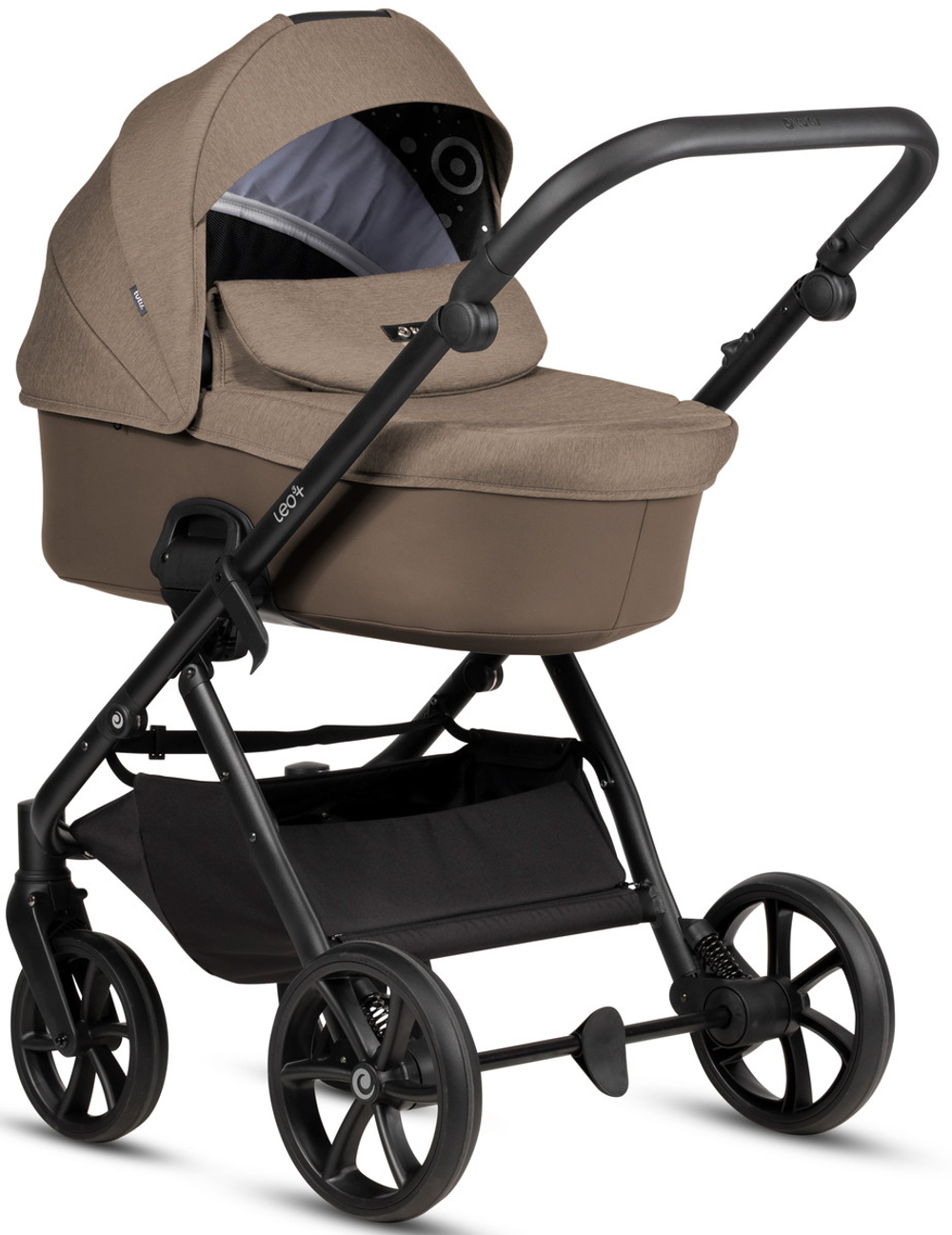 Детская коляска Tutis Leo 3 Plus 3 в 1 с автокреслом Elo Lux EduSky Black 1582261 Cinnamon