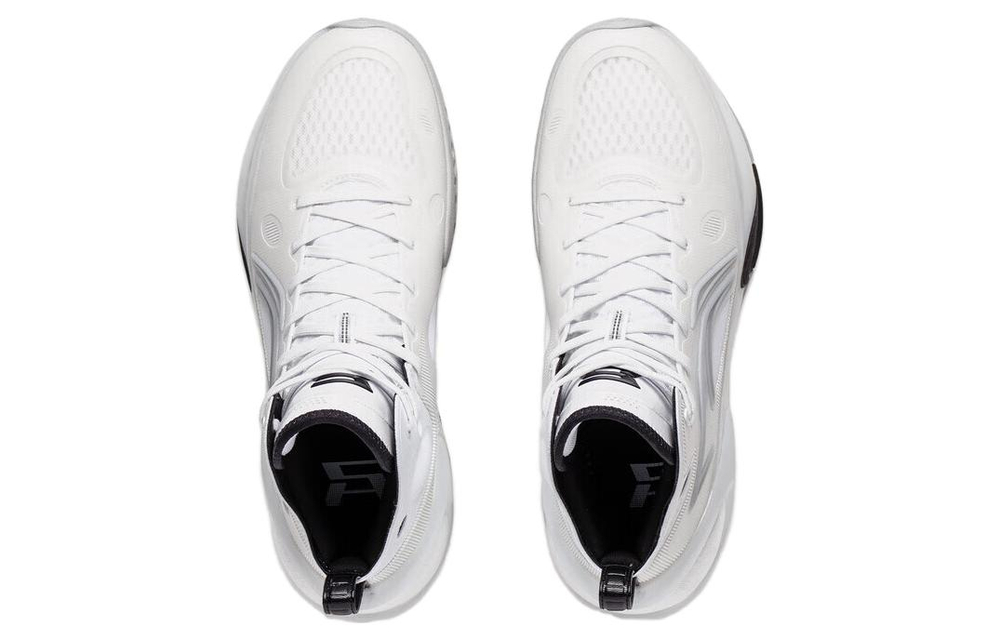 Li Ning YuShuai 17 Comfortable Abrasion Resistant High top Basketball Shoes Men"s Black White