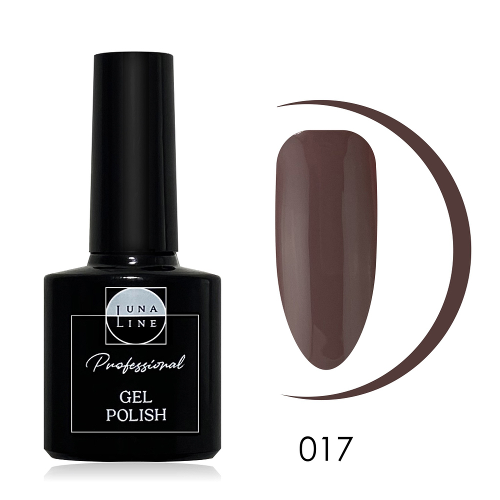 017 Гель-лак LunaLine/ELLE - нуар/1017