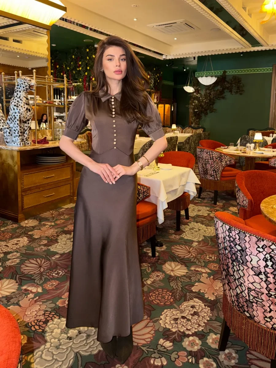 Платье Bianca, Коричневый