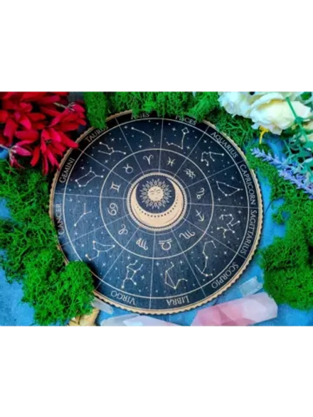 Алтарь «Зодиакальное колесо» — дерево для ритуалов и медитаций