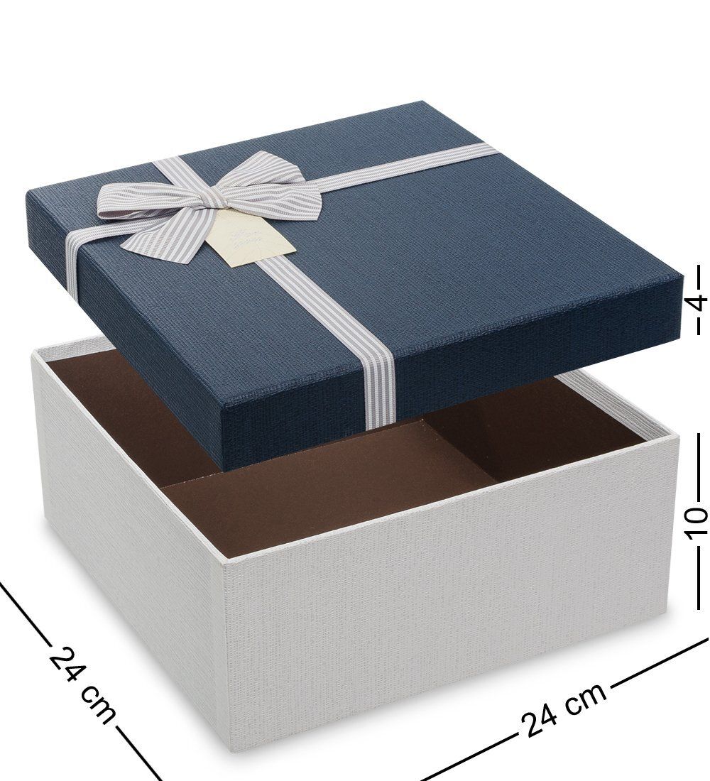 Packing Symphony WF-79-A Набор коробок из 3шт «Квадрат» цв.бел./син.