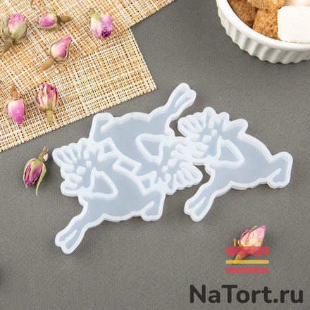 Силиконовая форма для леденцов «Олень 3 в 1»