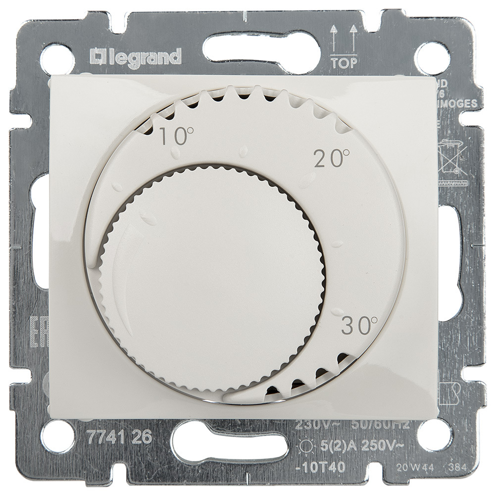 Терморегулятор стандарт 5А 250В - слоновая кость Valena Classic LEGRAND