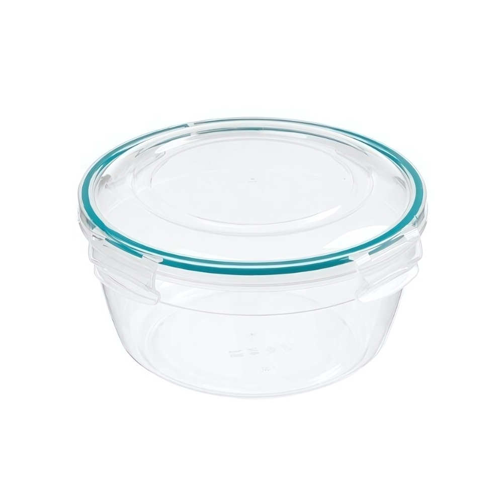 Контейнер для продуктов герметичный круглый 0,86л с замками (бесцветный)