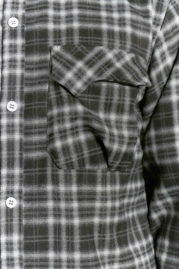 Рубашка Human Flannel Black - фото 17