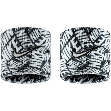 Напульсник теннисный Nike Swoosh 2P - black/white/black