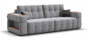 Диван Босс ХО Велюр Монолит сталь
