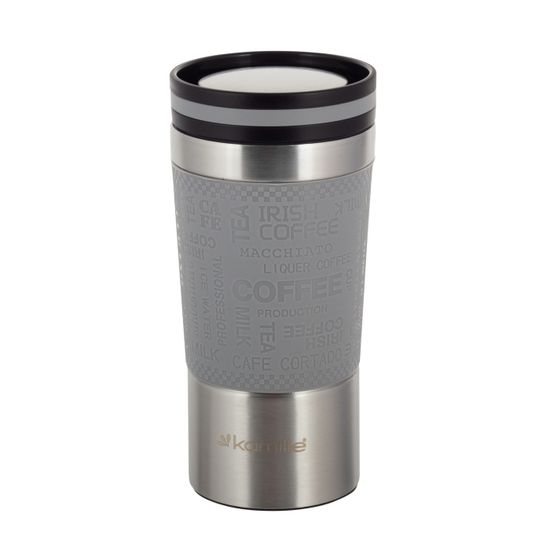Термокружка 380 мл. из нержавеющей стали Kamille KM 2156 с TPR вставкой
