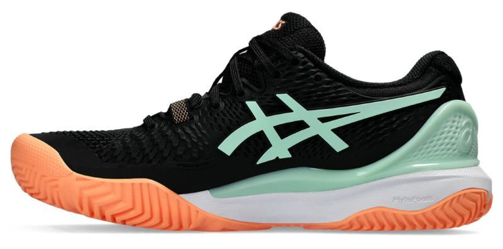 Женские кроссовки для Падел Asics Gel-Resolution 9 Padel - black/mint tint
