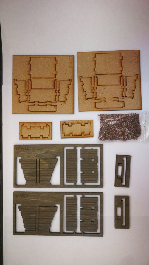 Тупик с гравийным ящиком, 2 шт.(H0, 1:87)