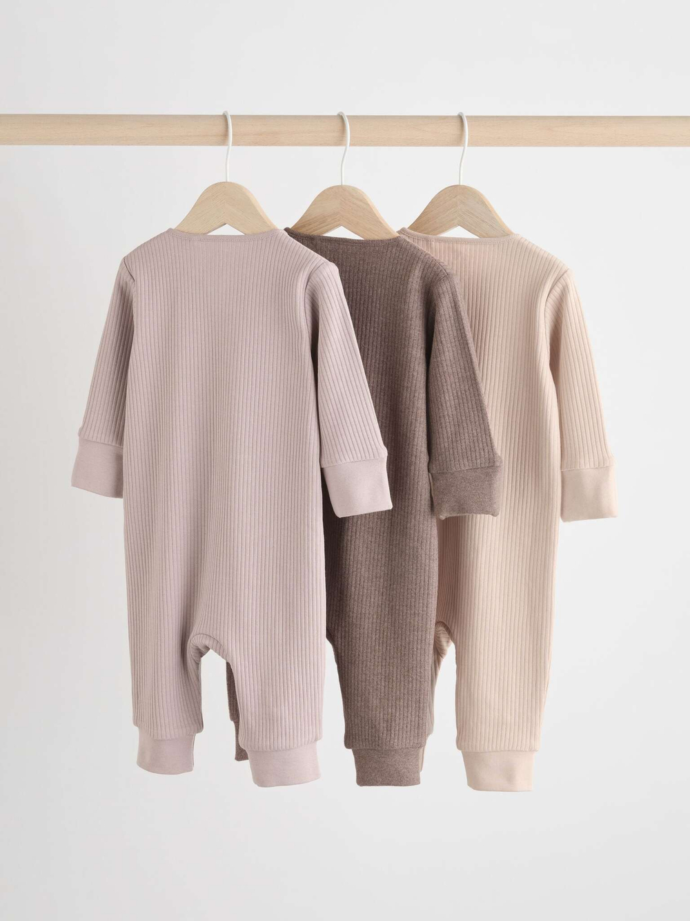 Комбинезон / Cлип для малышей Next N74-942, 3 шт., Бежевый, Коричневый