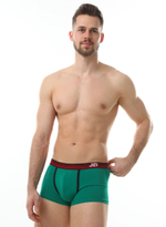 Мужские трусы-боксеры с контрастной тесьмой (Размер: XL) (Цвет: черный)