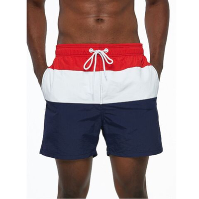 Трехцветные мужские шорты для пляжа (Размер: XXXL) (Цвет: разноцветный)