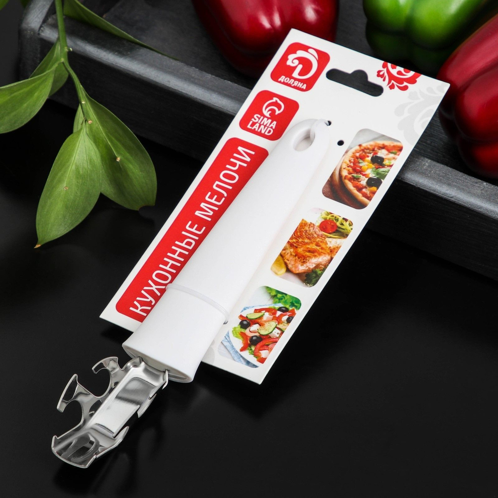 Держатель для сковороды Доляна «Сливки», цвет белый