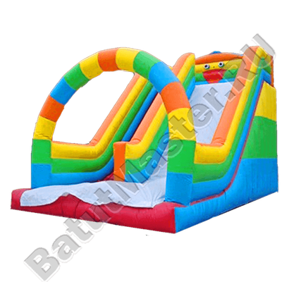 Детский надувной батут-горка "Без радуги никуда" 14*5*9 м