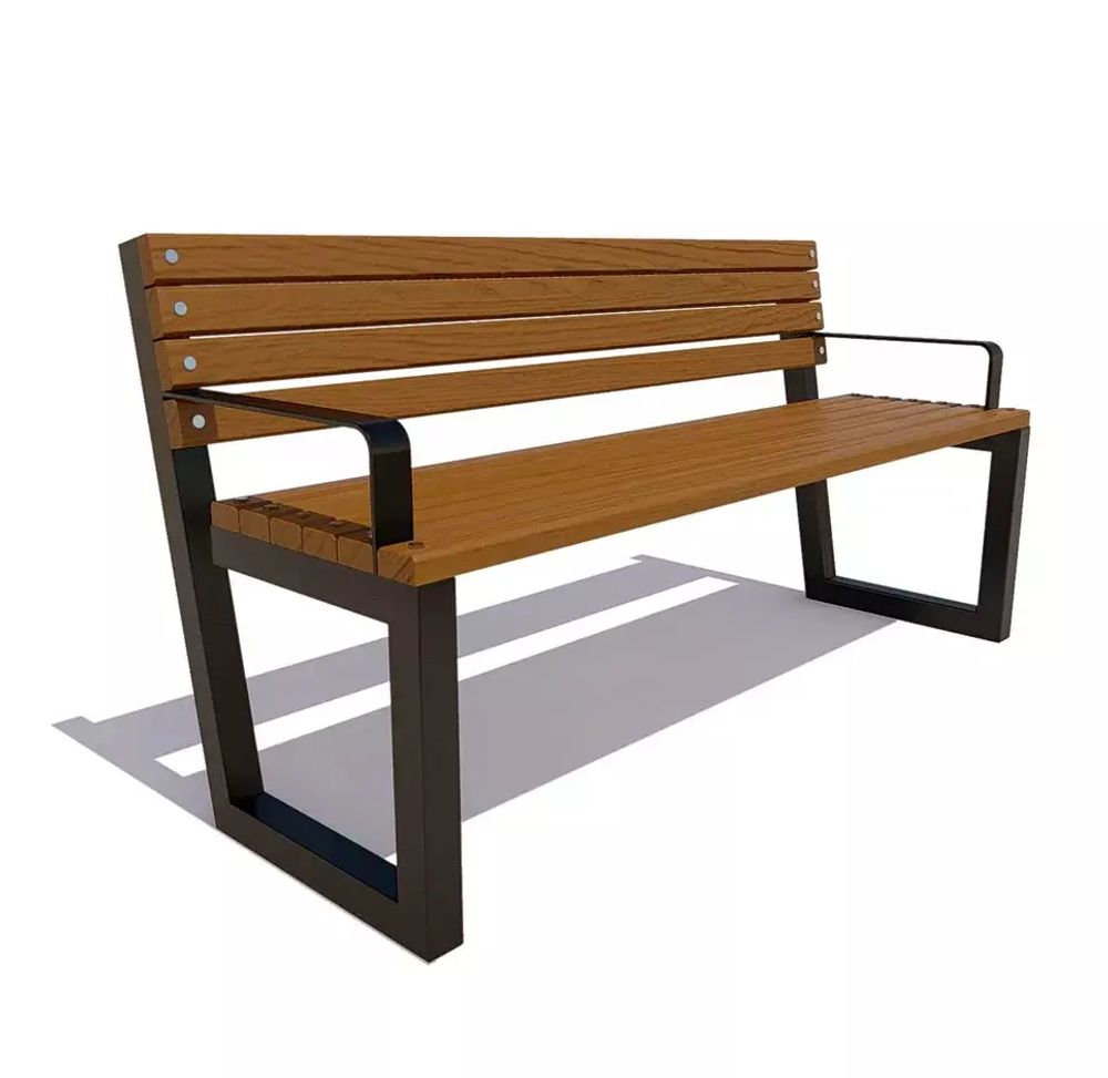 Садово-парковая скамейка «Ставрополь» сосна 2,0м, тик