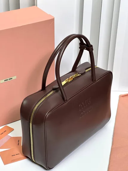 Сумка MIUMIU Beau Тёмно-коричневая