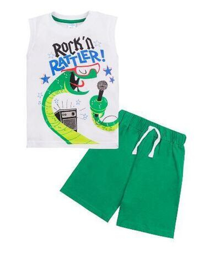 Комплекты для мальчиков Rock partner SM505 р.86 Белый/зеленый