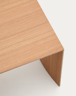 Litto Приставной столик из шпона дуба натурального цвета 55 x 40 см