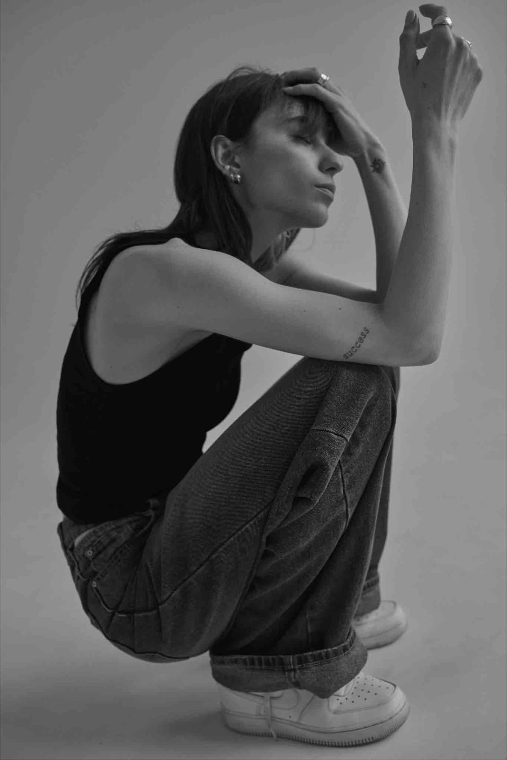 Майка One Two Tank Top черная