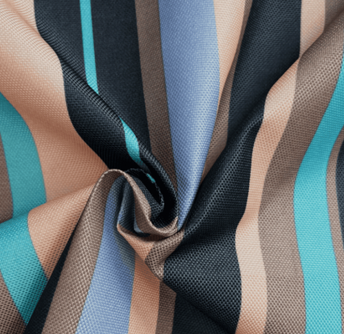 Оксфорд 600 D ткань износостойка уличная водоотталкивающая, ПОЛОСКА бирюза, шир. 1,5 м