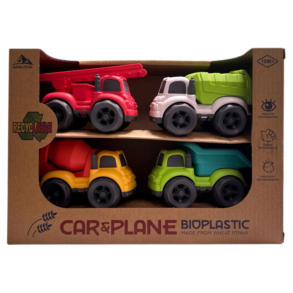 Игровой набор из 4 транспортных средств